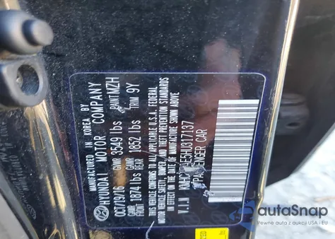 2017 Hyundai Accent Se z USA, uszkodzony, nr VIN KMHCT5AE5HU317137